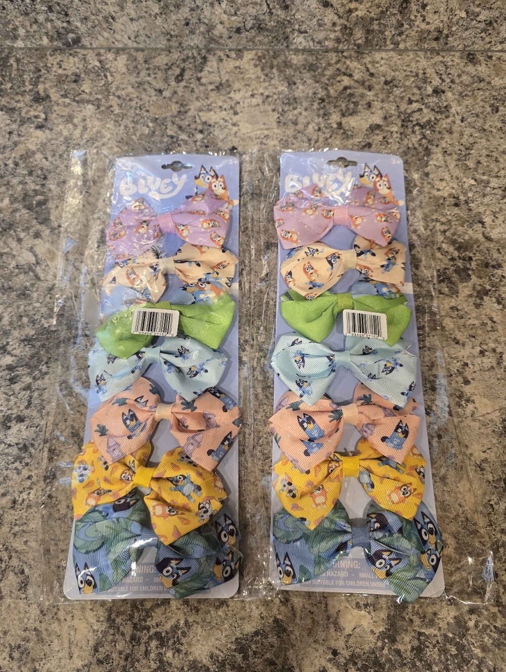 New Bluey Kids Hair Bows - Hair Accessories Gift Set- 14 Pcs 4 Inch Bows